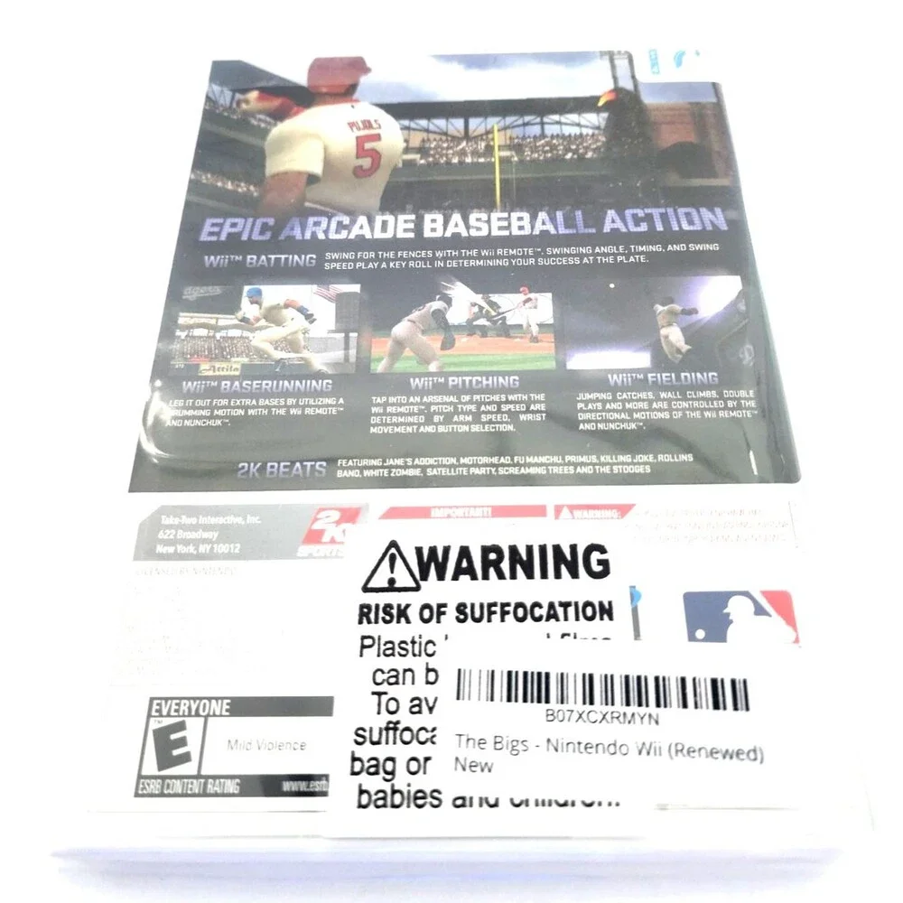 The Bigs Nintendo Wii Baseball Game New Factory Sealed 2K Sports